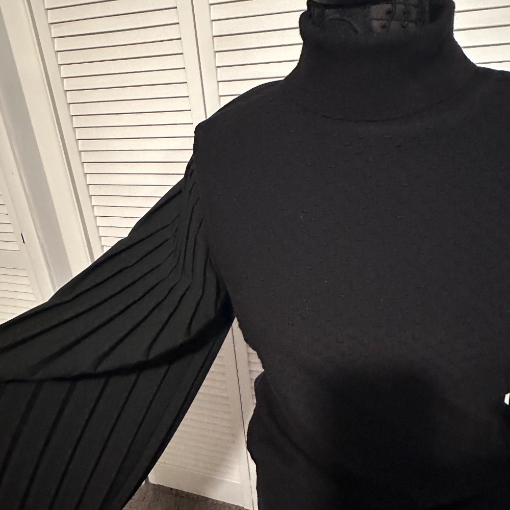 White House Black Market Black Turtkeneck